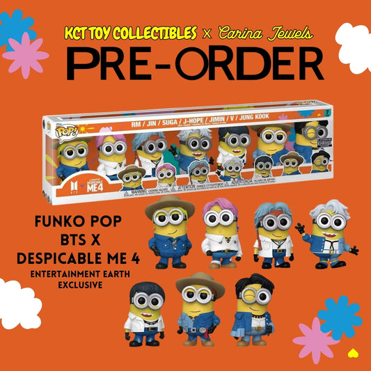 BTS Funko Pop! x Despicable Me 4 Minions - 7-Pack - Entertainment Earth Exclusive