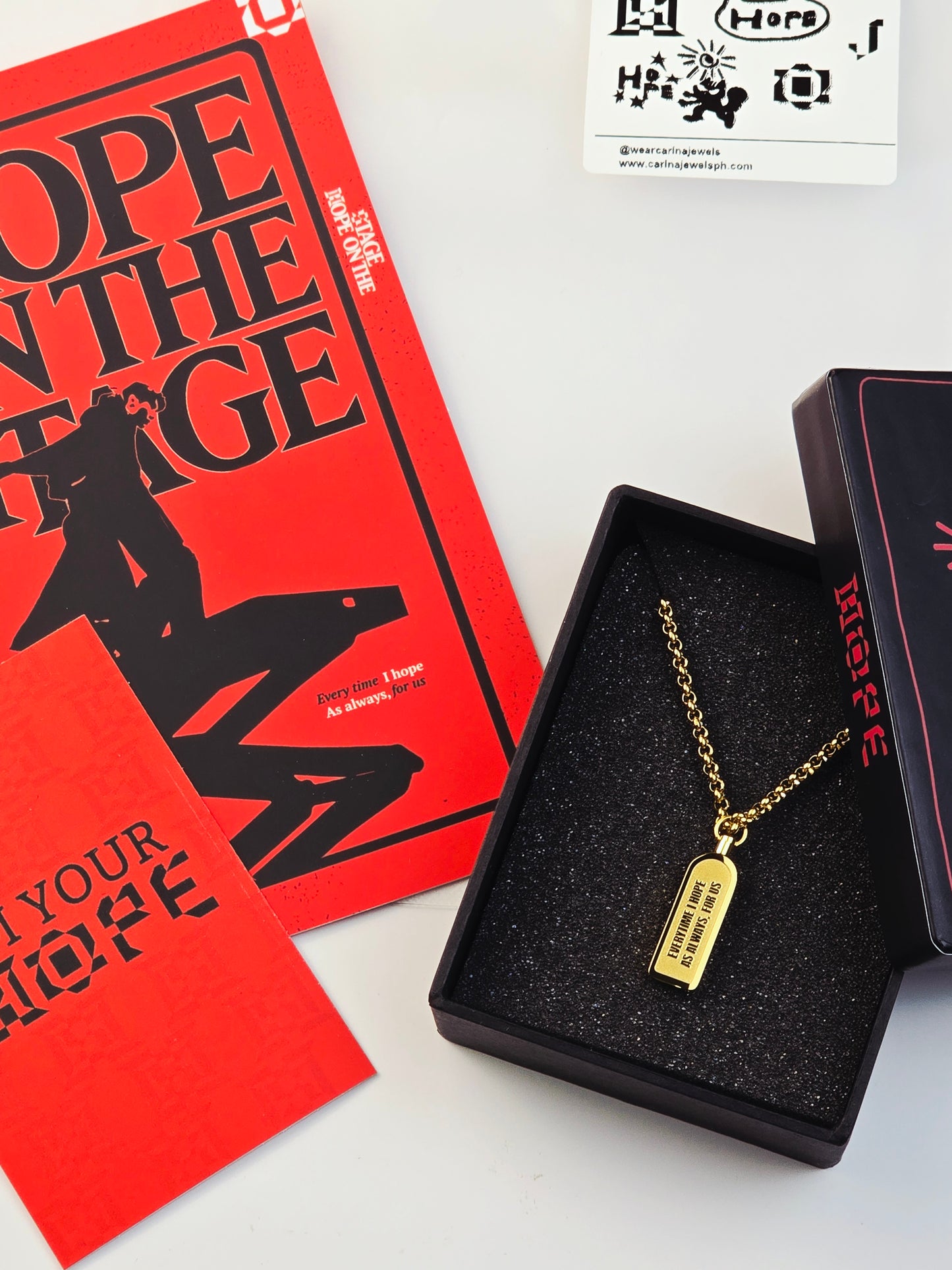 BTS J-Hope HOTS Era Necklace | Meaningful Dual-Sided Pendant for ARMY