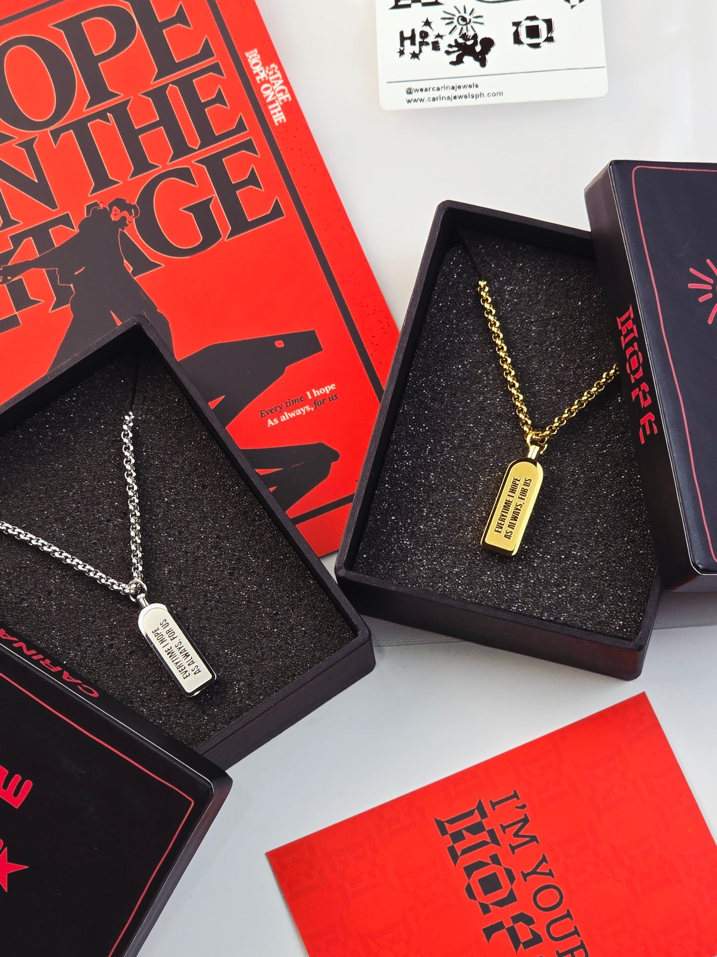 BTS J-Hope HOTS Era Necklace | Meaningful Dual-Sided Pendant for ARMY