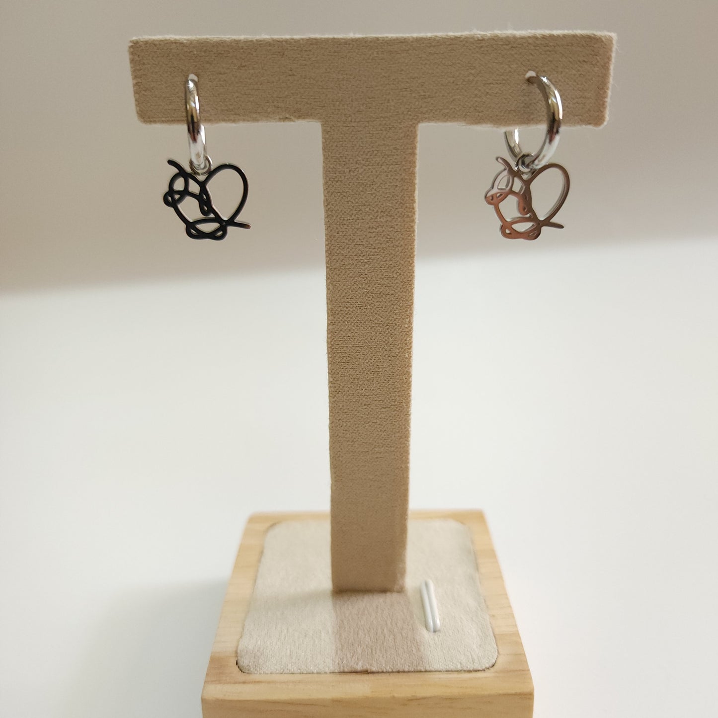 Bangtan LY Heart 18k Gold Plated Interchangeable Charm Earrings | Must-have Jewelry for every BTS Army
