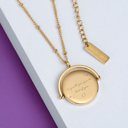 Bangtan Magic Shop Inspired 18k Gold Plated Necklace | Rotating Pendant | Must-have Jewelry for every BTS Army