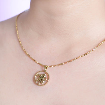 Bangtan Smeraldo Flower 18k Gold Plated Necklace l Must-have Jewelry for every BTS Army