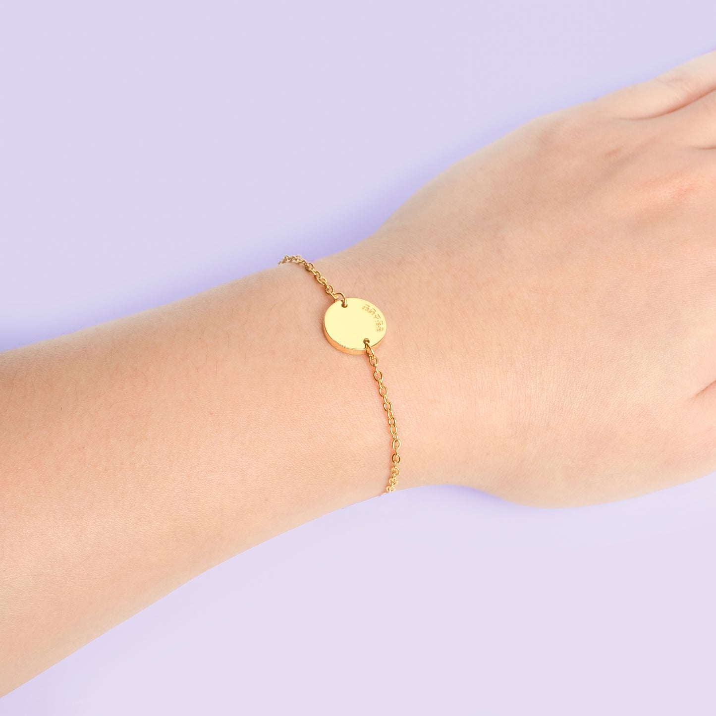 Bangtan Dainty Disc Bracelet Gold Tone | 18k Gold Plated | Must-have Jewelry for every BTS Army