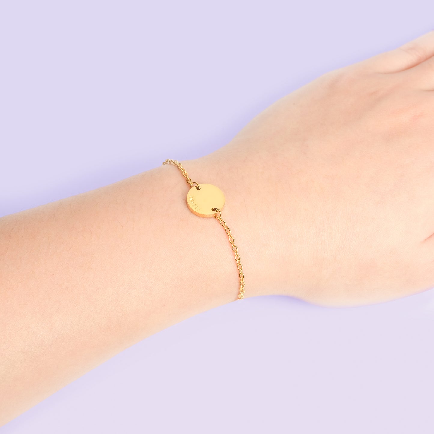 Bangtan Dainty Disc Bracelet Gold Tone | 18k Gold Plated | Must-have Jewelry for every BTS Army